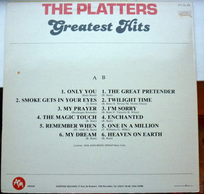 The Platters : Greatest Hits (LP, Comp)