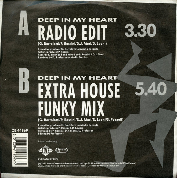 Club House : Deep In My Heart (7", Single)