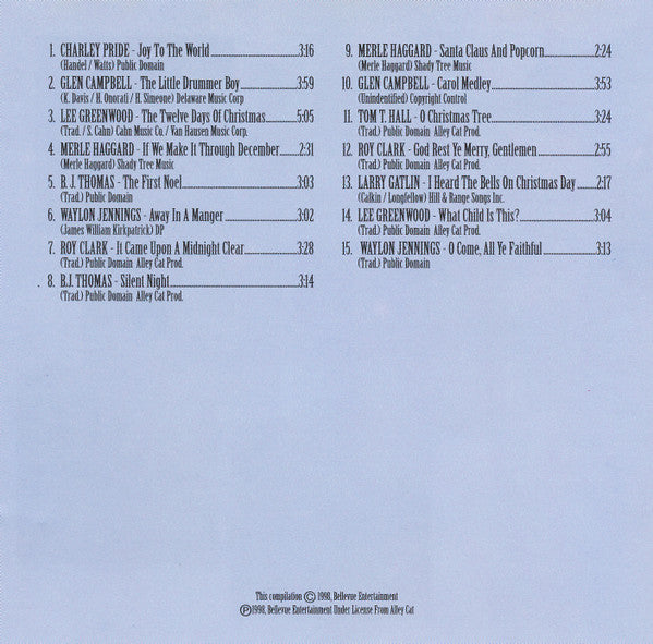 Various : Gentlemen Of Country Sings Christmas Favorites (CD, Comp)