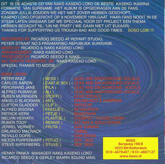 Naks Kaseko Loko : Un Ne Prati (CD, Album)