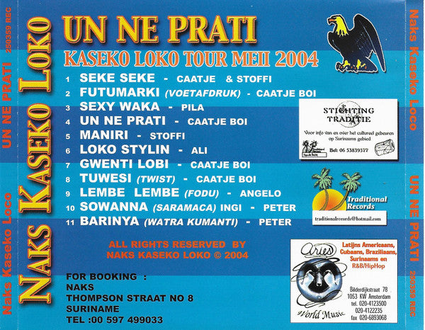 Naks Kaseko Loko : Un Ne Prati (CD, Album)