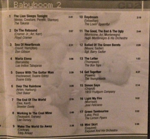 Various : The Babyboom Generation 2 - Greatest Hits From The 50's, 60's And 70's (3xCD, Comp)