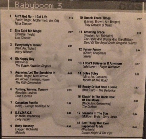 Various : The Babyboom Generation 2 - Greatest Hits From The 50's, 60's And 70's (3xCD, Comp)