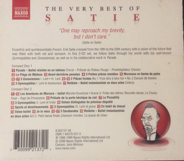 Erik Satie : The Very Best Of Satie (2xCD, Album)