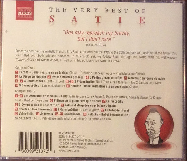 Erik Satie : The Very Best Of Satie (2xCD, Album)