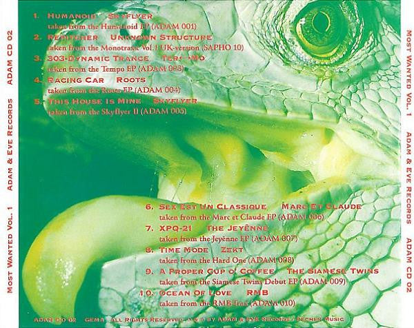 Various : Adam & Eve Records - Most Wanted Vol 1 (CD, Comp)