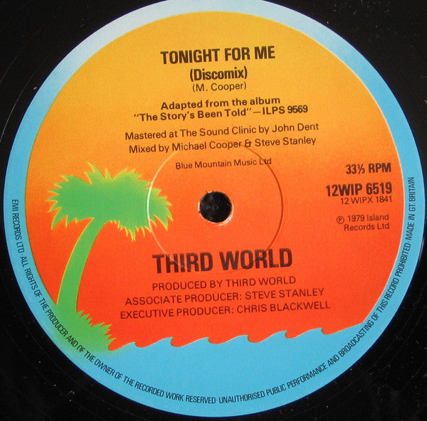 Third World : Tonight For Me /  Irie Ites (12")