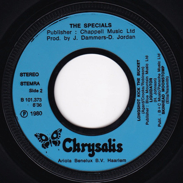 The Specials Featuring Rico Rodriguez : Too Much Too Young (7", EP)