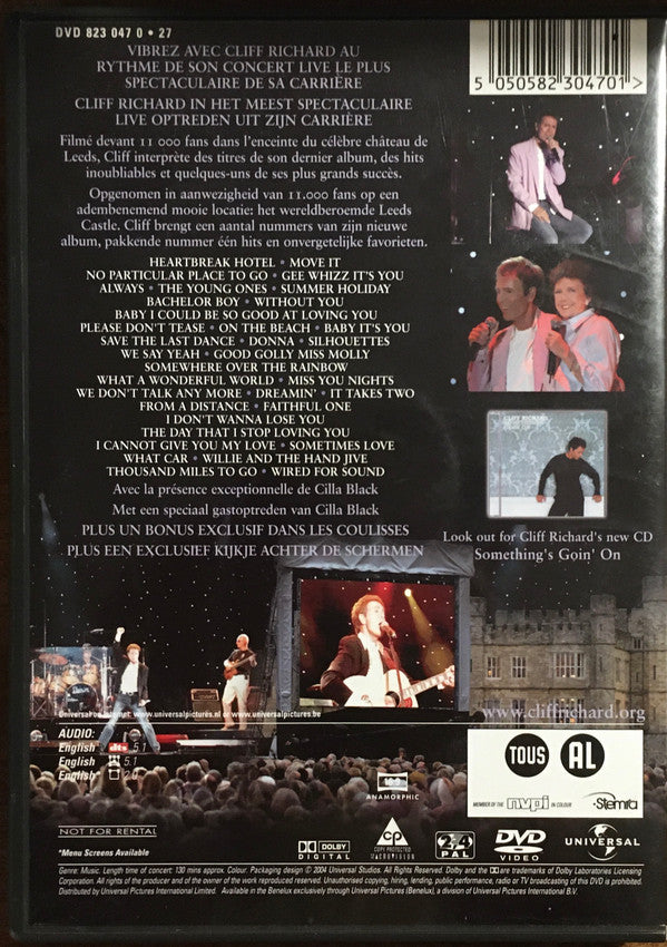 Cliff Richard : Live (Castles in The Air) (DVD-V, PAL, Reg)