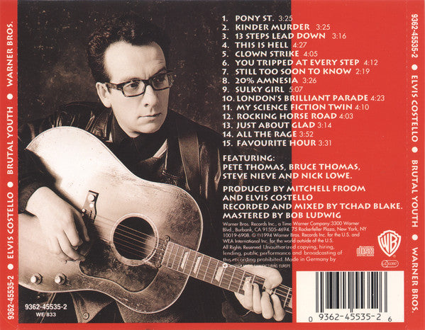 Elvis Costello : Brutal Youth (CD, Album)