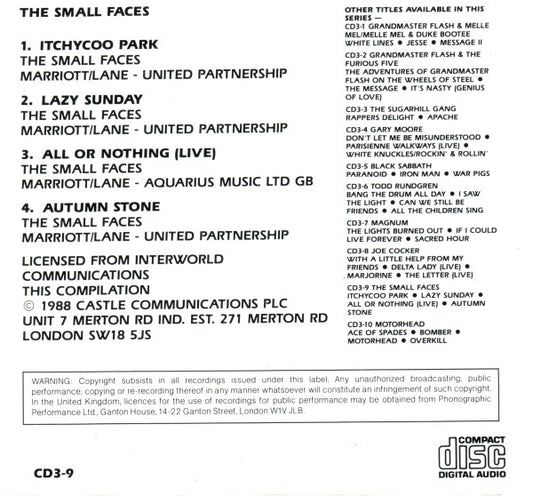 Small Faces : Itchycoo Park (CD, Mini, Single, Ltd, S/Edition)