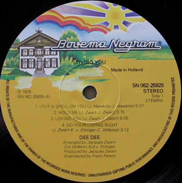 Dee Dee (13) : Loving You (LP, Album)