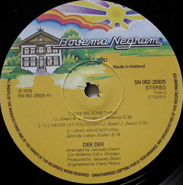 Dee Dee (13) : Loving You (LP, Album)