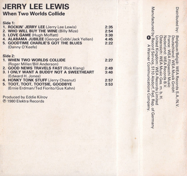 Jerry Lee Lewis : When Two Worlds Collide (Cass, Album)