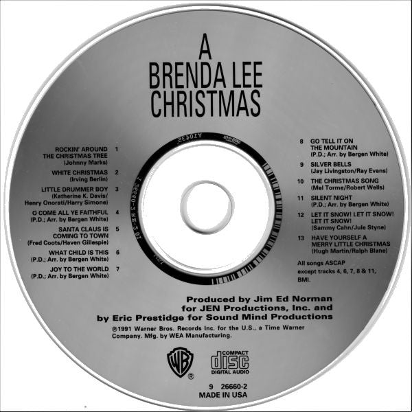 Brenda Lee : A Brenda Lee Christmas (In The New Old Fashioned Way) (CD, Album, RE)