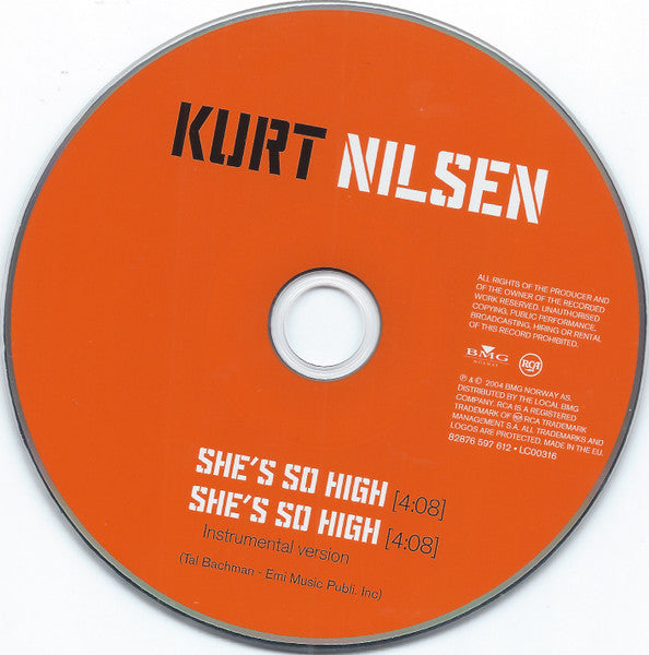 Kurt Nilsen : She's So High (CD, Single)