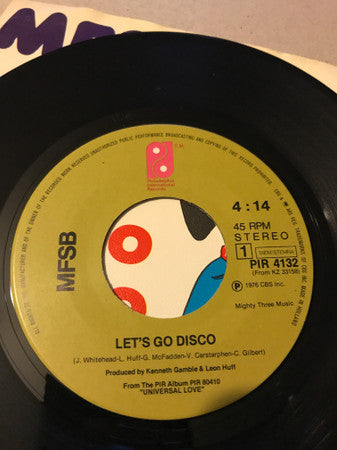 MFSB : Let's Go Disco (7", Single)