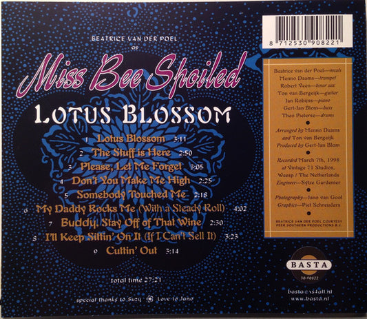 Beatrice van der Poel As Miss Bee Spoiled : Lotus Blossom (CD, Album)
