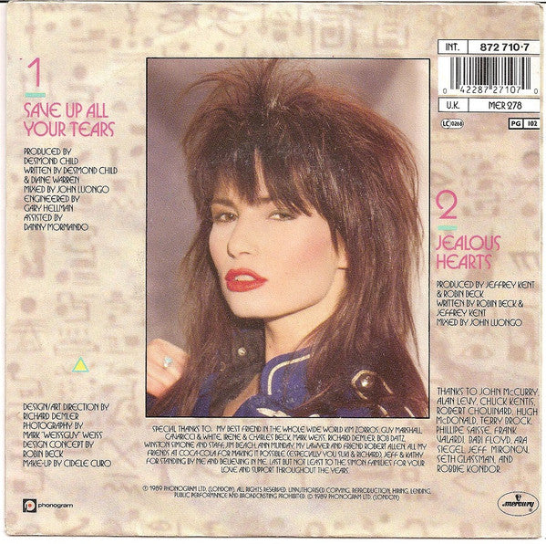 Robin Beck : Save Up All Your Tears (7", Single)