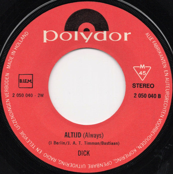 Dick Swaneveld : Stekkie In Vinkeveen  (7", Single)