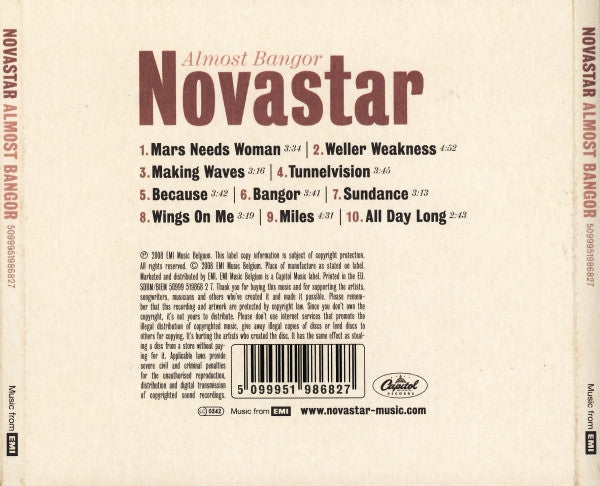 Novastar (2) : Almost Bangor (CD, Album, Dig)