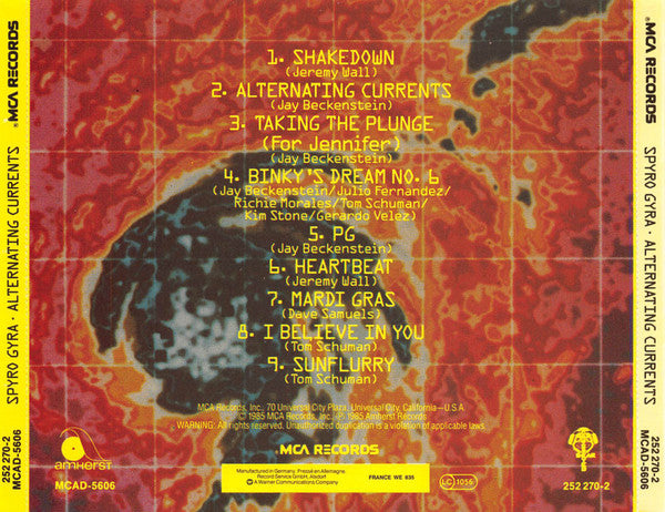 Spyro Gyra : Alternating Currents (CD, Album, RE)