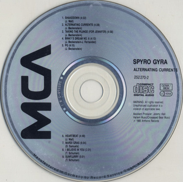 Spyro Gyra : Alternating Currents (CD, Album, RE)
