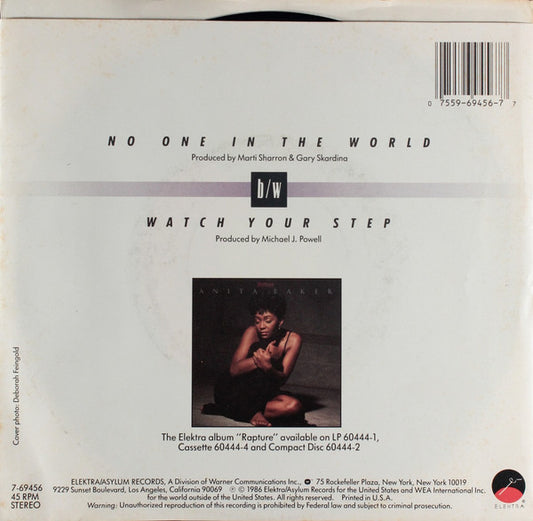 Anita Baker : No One In The World (7", Single, Spe)