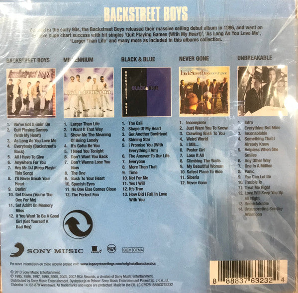 Backstreet Boys : Original Album Classics (Box, Comp, RE + CD, Album, RE, RM + CD, Album, RE,)
