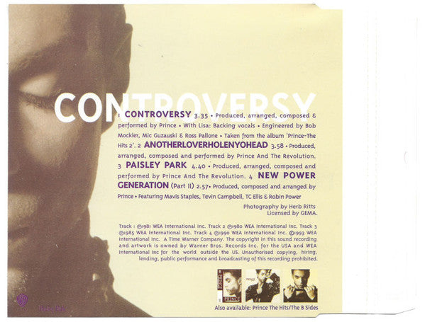 Prince : Controversy (CD, Single, CD2)