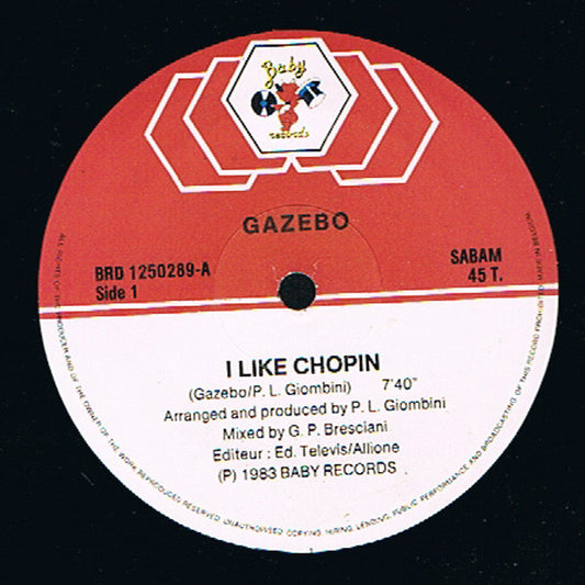 Gazebo : I Like Chopin (Disco Mix) (12")