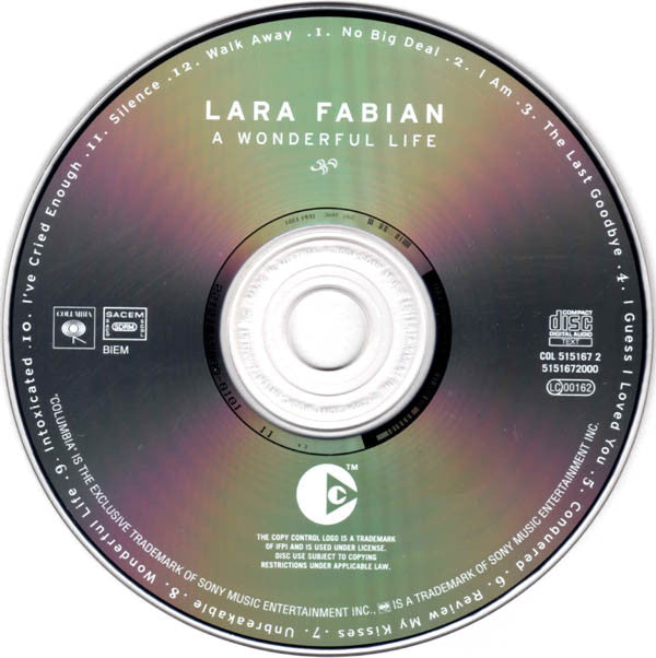 Lara Fabian : A Wonderful Life (CD, Album, Copy Prot.)