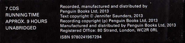 Jennifer Saunders : Bonkers: My Laugh In Laughs (7xCD)