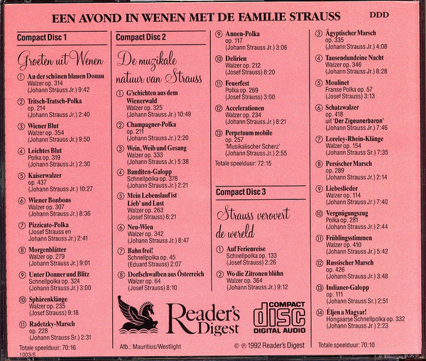 Various : Een Avond In Wenen Met De Familie Strauss (3xCD, Comp, Club)