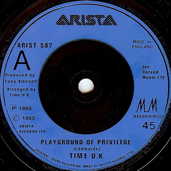 Time U.K. : Playground Of Privilege (7", Single)