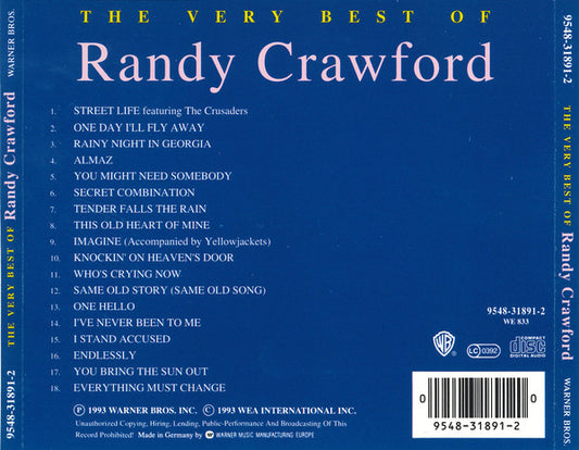 Randy Crawford : The Very Best Of Randy Crawford (CD, Comp)