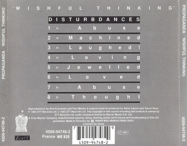 Propaganda : Wishful Thinking (CD, Album, RE)