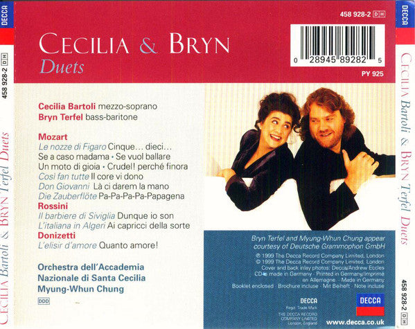 Cecilia Bartoli & Bryn Terfel, Orchestra dell'Accademia Nazionale di Santa Cecilia, Myung-Whun Chung : Duets (CD, Album)