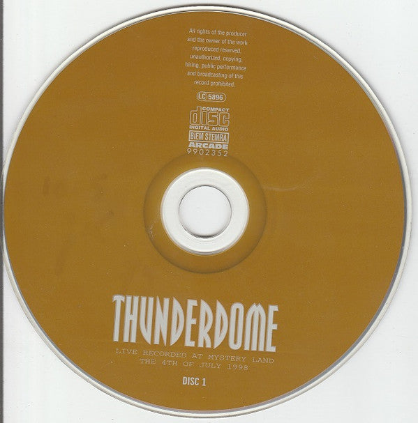 Various : Thunderdome - Live Recorded At Mystery Land, The 4th Of July 1998 (CD, Mixed + CD, Comp, Mixed)