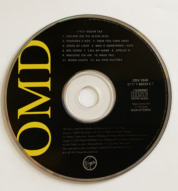 Orchestral Manoeuvres In The Dark : Sugar Tax (CD, Album)
