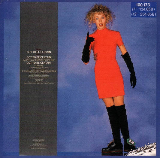 Kylie Minogue : Got To Be Certain (CD, Maxi)