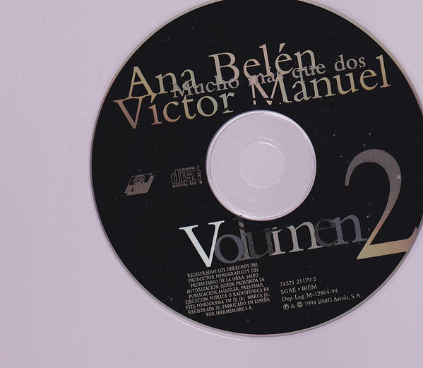Ana Belén / Víctor Manuel : Mucho Más Que Dos (2xCD, Album)