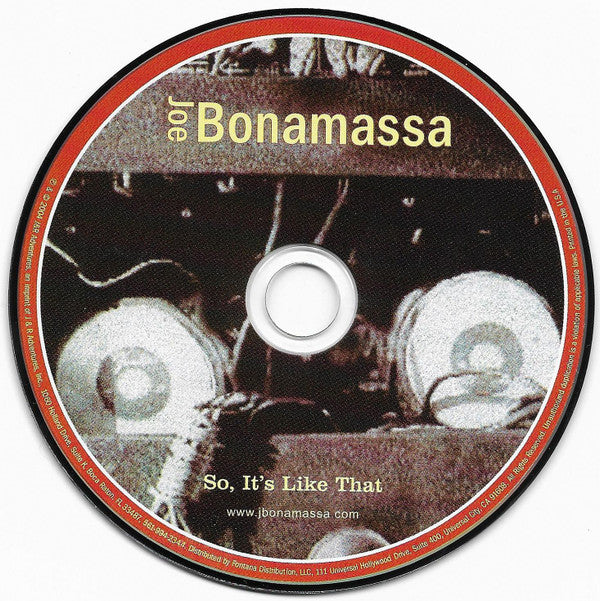 Joe Bonamassa : So, It's Like That (CD, Album, RE)