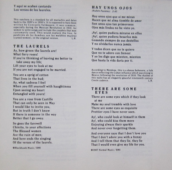 Linda Ronstadt : Canciones De Mi Padre (CD, Album, RE)