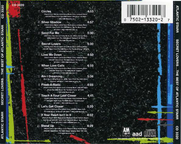 Atlantic Starr : Secret Lovers...The Best Of Atlantic Starr (CD, Comp)