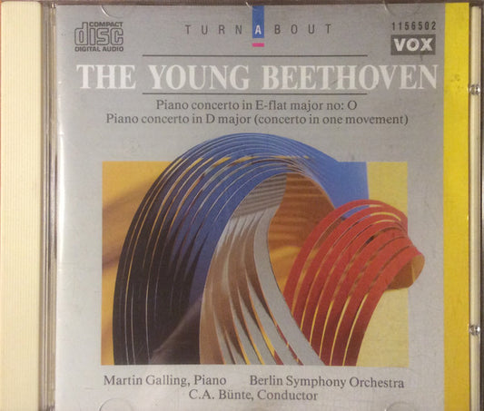 Ludwig Van Beethoven, Martin Galling, Berliner Symphoniker, Carl-August Bünte : The Young Beethoven (CD, Album, RE)