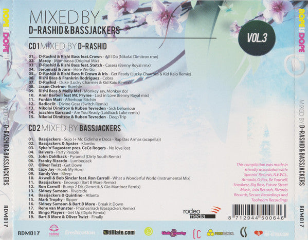 D-Rashid & Bassjackers, MCVI : Nope Is Dope Vol3 (2xCD, Mixed)