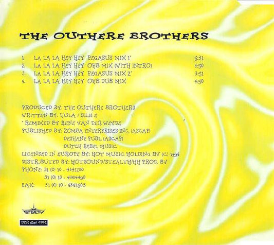 The Outhere Brothers : La La La Hey Hey (CD, Maxi)