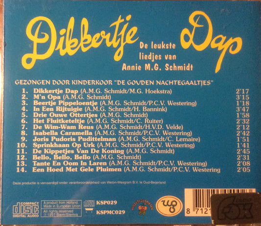 De Gouden Nachtegaaltjes : Dikkertje Dap (CD, Album)
