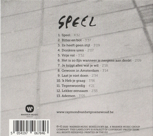 Raymond van het Groenewoud : Speel (CD, Album, Dig)